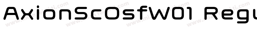 AxionScOsfW01 Regular字体转换